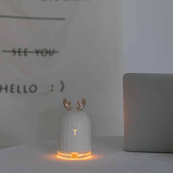 Humidificador Portátil USB Diseño Ciervo - Silencioso y Compacto