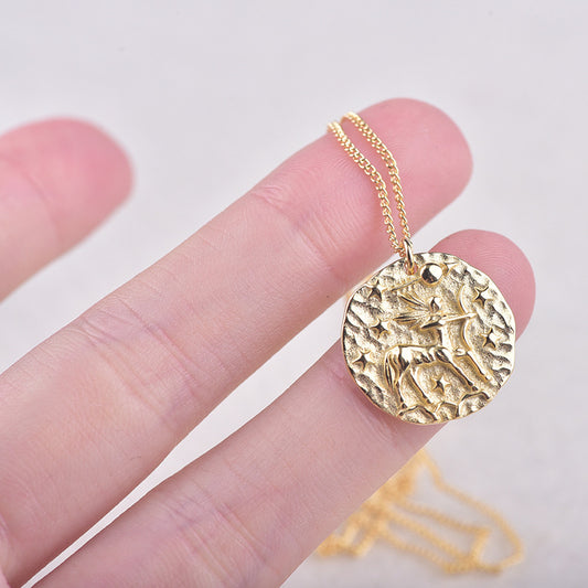 Collar de Plata Esterlina con los 12 Signos del Zodiaco