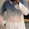 Camisa Degradado Semitransparente para Hombre