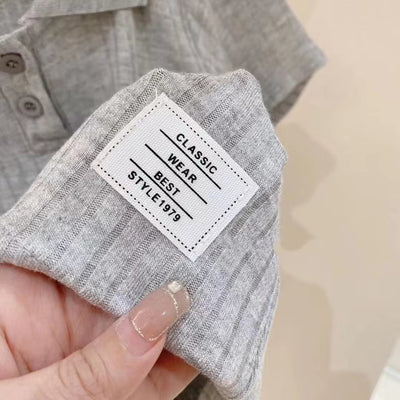 Conjunto de Dos Piezas: Blusa Manga Corta y Pantalón Ancho para Niños - Image 8