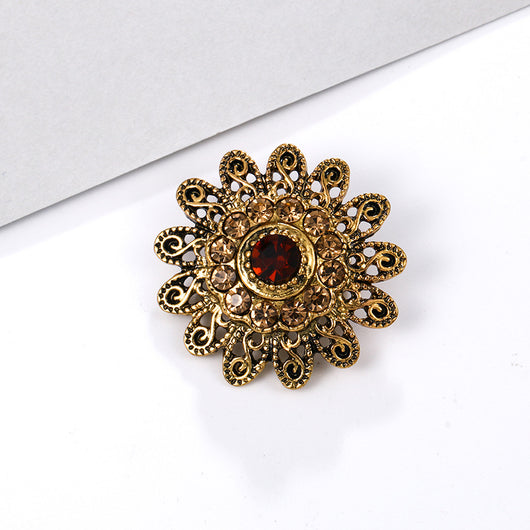 Broche de Aleación con Cristales de Fantasía Pequeño - Image 52