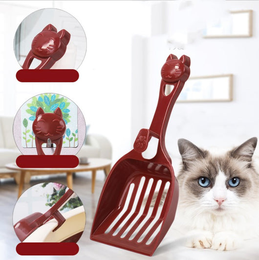 Pala Recogedora de Arena para Gatos con Diseño Ergonómico