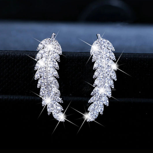 Aretes de Circonita con Baño de Oro y Plata - Estilo Coreano Elegante - Image 4