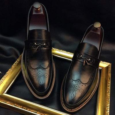 Zapatos de Cuero Británicos para Hombre - Suela Flexible Transpirable - Image 2