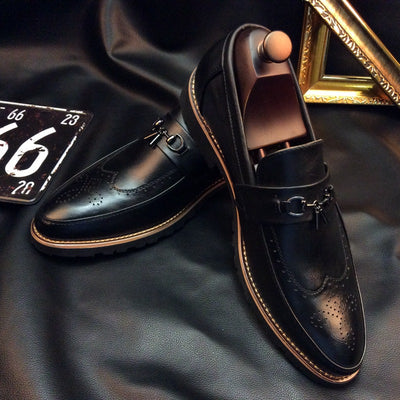 Zapatos de Cuero Británicos para Hombre - Suela Flexible Transpirable - Image 3