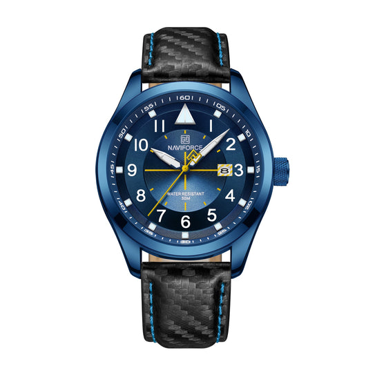 Reloj de Pulsera con Calendario Semanal, Hebilla de Cuero y Cristal Mineral - Image 6