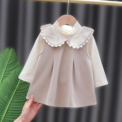 Ropa de Primavera y Otoño para Niñas - Colores Sólidos - Image 8