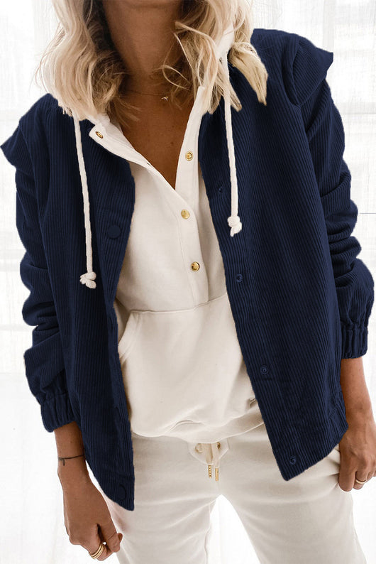 Chaqueta Suelta de Lana para Mujer con Cuello Solapa - Image 5