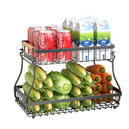 Canasta Organizadora de Dos Niveles para Frutas y Snacks - Image 5