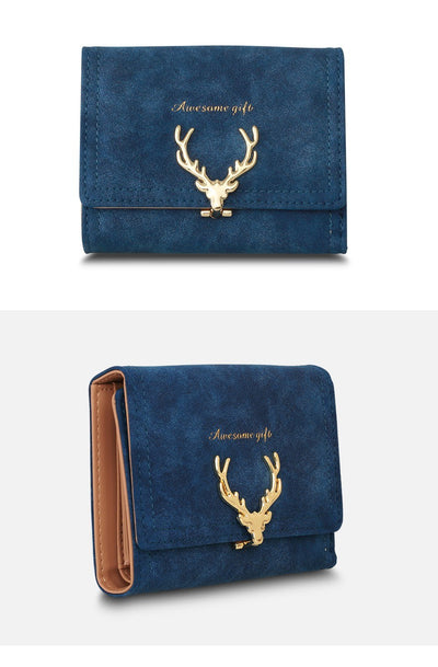 Billetera Infantil Venado Cartoon - Monedero PU Compacto para Niñas - Image 4