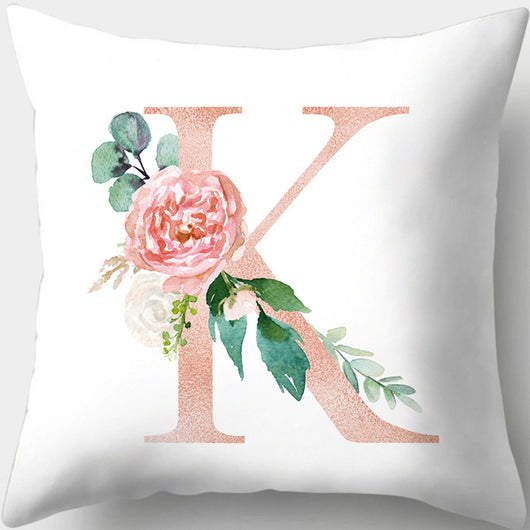 Funda de Almohada con Letras Florales Día de San Valentín Impresión Digital - Image 26