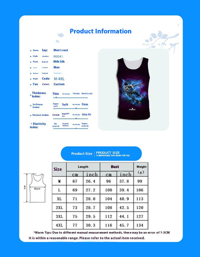 Camiseta Deportiva sin Mangas Hombre Suelta Verano - Image 22