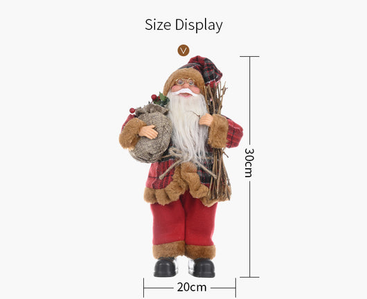 Figura Decorativa de Santa Claus de Pie - Image 2