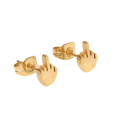 Aretes Dedo Medio - Joyería Alternativa Audaz - Image 10