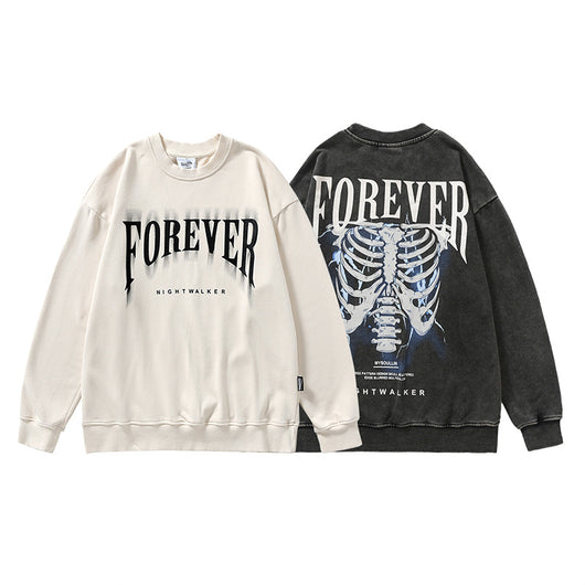 Sudadera Cuello Redondo Vintage Retro para Parejas - Estilo Otoño Unisex - Image 10