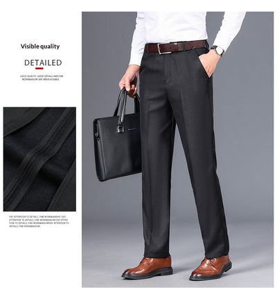 Pantalones de Vestir Rectos para Hombre - Elegancia Casual Otoño Invierno - Image 20