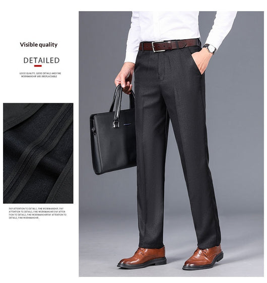 Pantalones de Vestir Rectos para Hombre - Elegancia Casual Otoño Invierno - Image 20