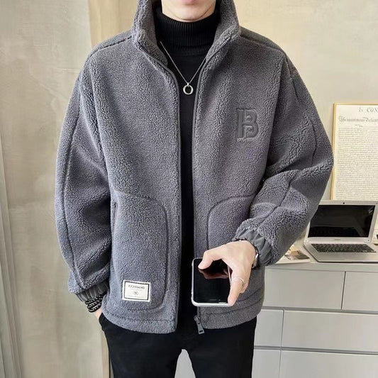 Abrigo de Lana de Cordero para Hombre - Otoño e Invierno