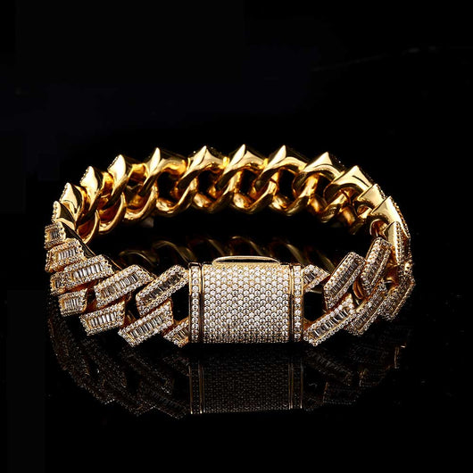Cadena Cubana Hip Hop de Diamantes Doble Fila 18mm - Image 20