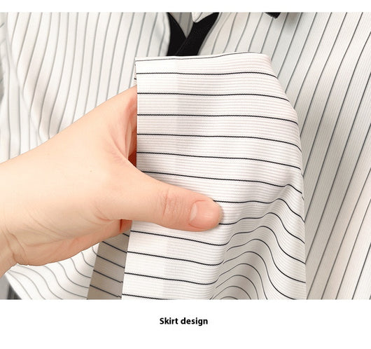 Polo de Seda Helada a Rayas - Camisa Business Casual para Hombre Maduro - Image 18