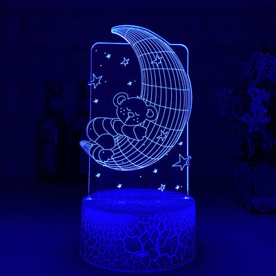 Lámpara LED 3D Táctil con Control Remoto - Image 9