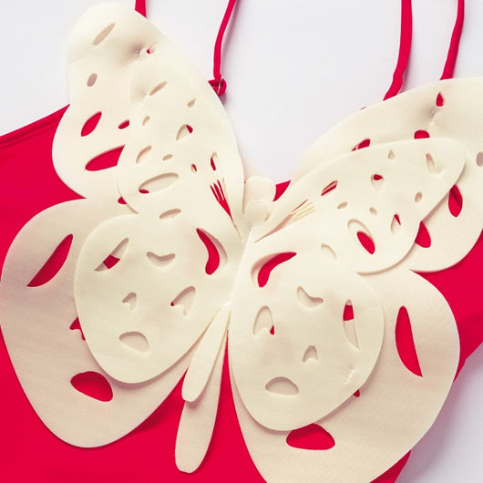 Traje de Baño Enterizo con Mariposas en Relieve para Mujer - Image 6