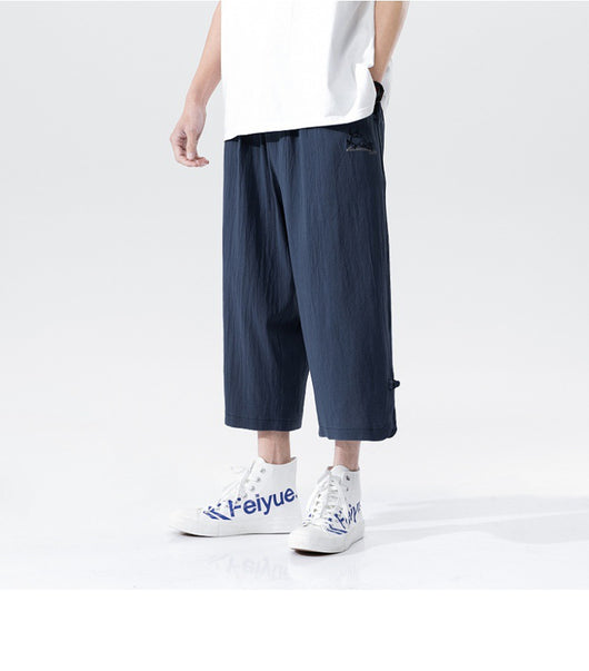 Pantalones Cortos de Lino con Botones Casuales - Image 15