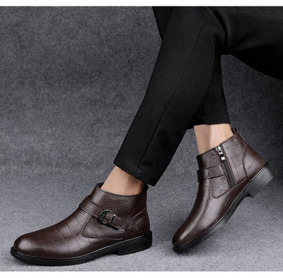 Botas de Cuero Premium Talla Grande: Calidez y Confort para el Invierno - Image 13