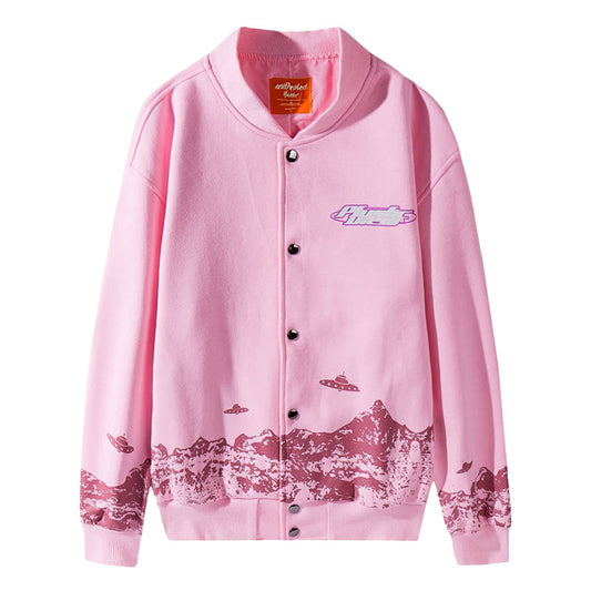 Chaqueta Fina Estampado Planeta Graffiti para Hombre - Image 2