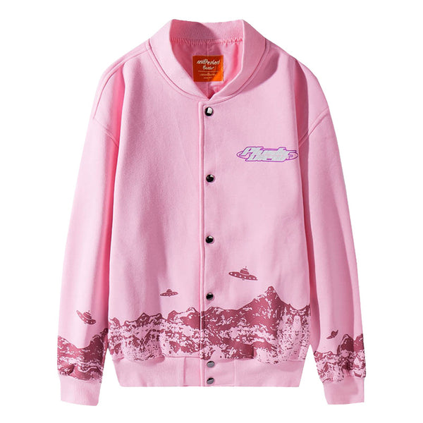 Chaqueta Fina Estampado Planeta Graffiti para Hombre
