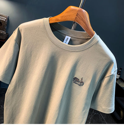 Camiseta Casual para Hombre Verano con Bordado Minimalista - Image 21