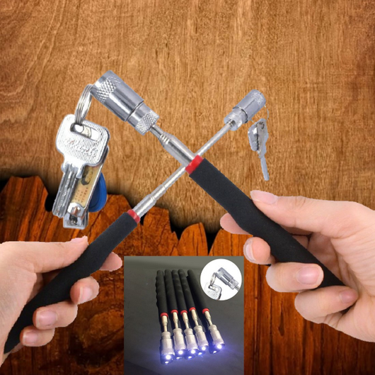 Herramienta Magnética LED para Recuperación de Piezas