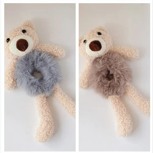 Coleteros Suaves con Diseño de Oso y Conejo - Accesorios para Cabello Infantil - Image 8