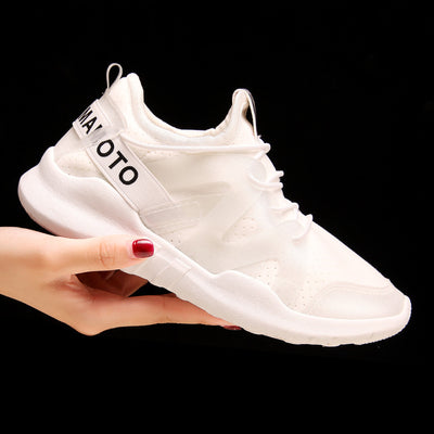 Zapatillas Deportivas Mujer Blancas Transpirables con Altura Aumentada