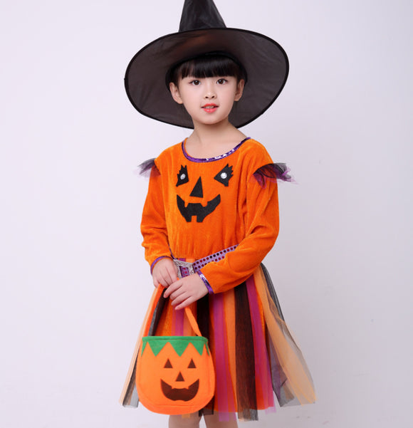 Disfraz de Calabaza para Niñas - Traje Halloween Infantil