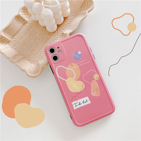 Funda para celular con diseño geométrico minimalista