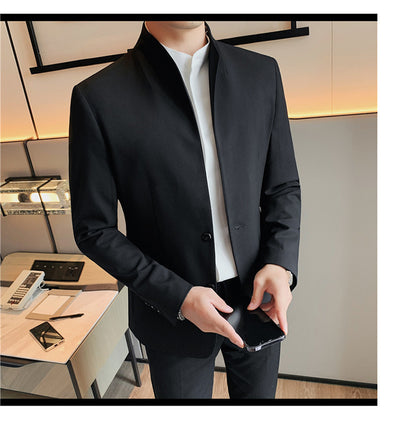 Blazer Slim Fit Ruoshuai para Hombre - Chaqueta Casual de Otoño - Image 45