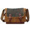 Bolsa de Lona Retro con Solapa - Estilo Vintage