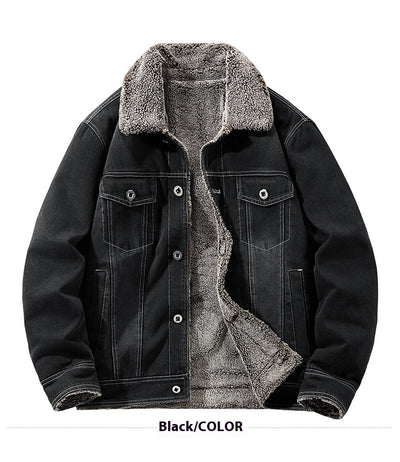 Sudadera de Mezclilla Forrada en Polar - Abrigo Grueso y Cálido para Hombre - Image 10