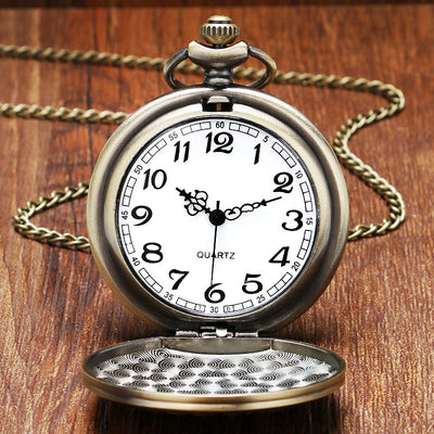 Reloj de Bolsillo Vintage Bandera Roja Cuarzo Clásico - Image 4