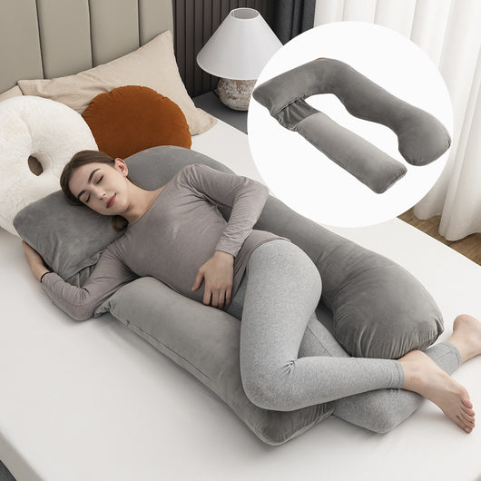 Almohada Multifuncional Embarazo con Soporte Lumbar Desmontable