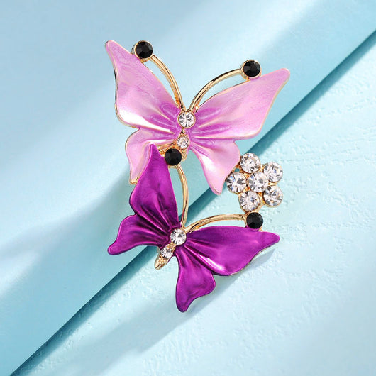 Broche Corsage Alas de Ópalo Cristal para Suéter y Cardigan - Image 2