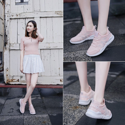 Zapatillas Deportivas Mujer Blancas Transpirables con Altura Aumentada - Image 2