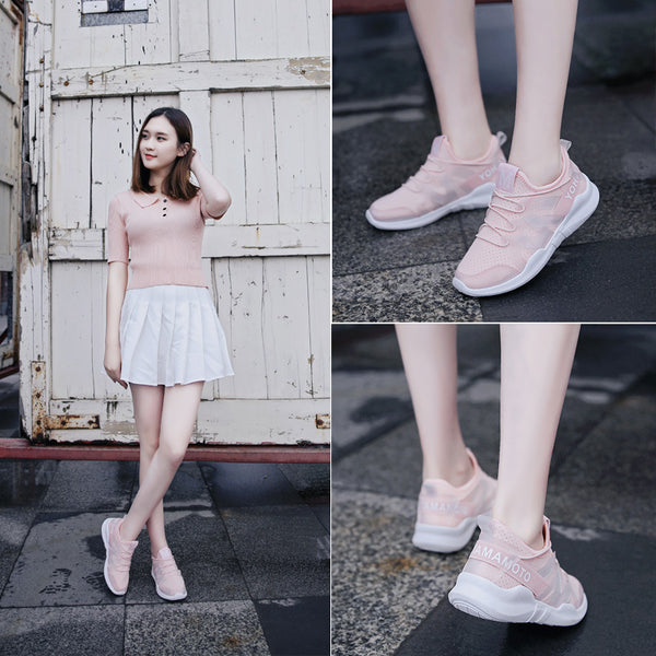 Zapatillas Deportivas Mujer Blancas Transpirables con Altura Aumentada