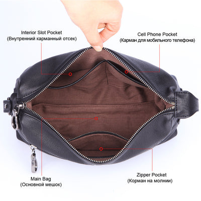 Neceser de Viaje Cuero Genuino Cabeza de Ciervo - Bolsa Multifuncional - Image 5