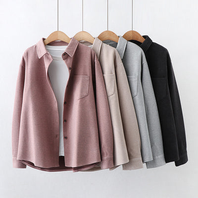Suéter con Cuello Solapa Manga Larga para Mujer - Estilo Moderno