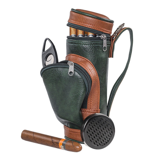 Estuche Portátil de Cuero PU para Puros - Organizador de 8 Espacios - Image 4