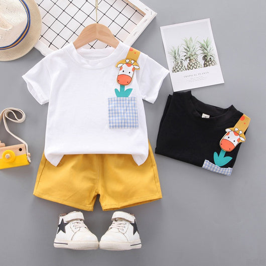 Conjunto de Dos Piezas para Niño con Estampado Infantil - Perfecto para Verano - Image 3