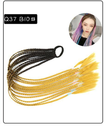 Peluca Trenza Degradado de Tres Hebras Color Twist - Image 12