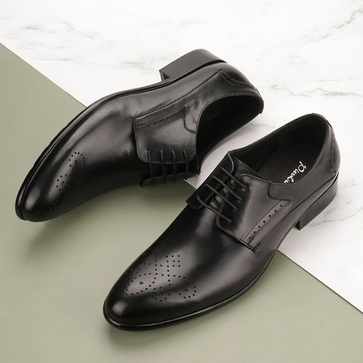 Zapatos Formales de Cuero para Hombre con Tallado Artesanal - Image 8